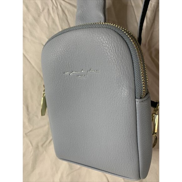 INICAT Un Jour De Chance Crossbody Sling Small Blue Purse Vegan Leather Bag - Picture 1 of 7